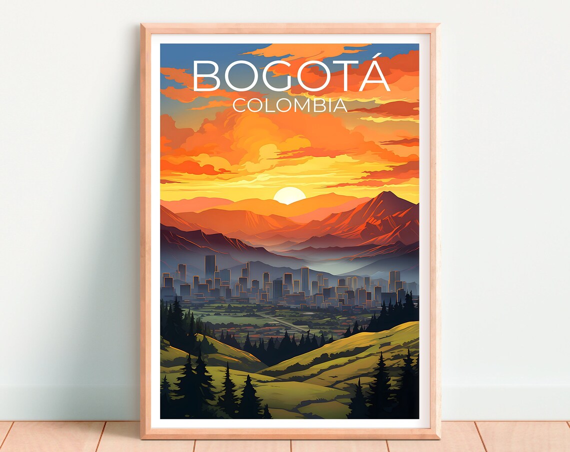 Bogota Travel Poster, Colombia City Art Print - Image 4
