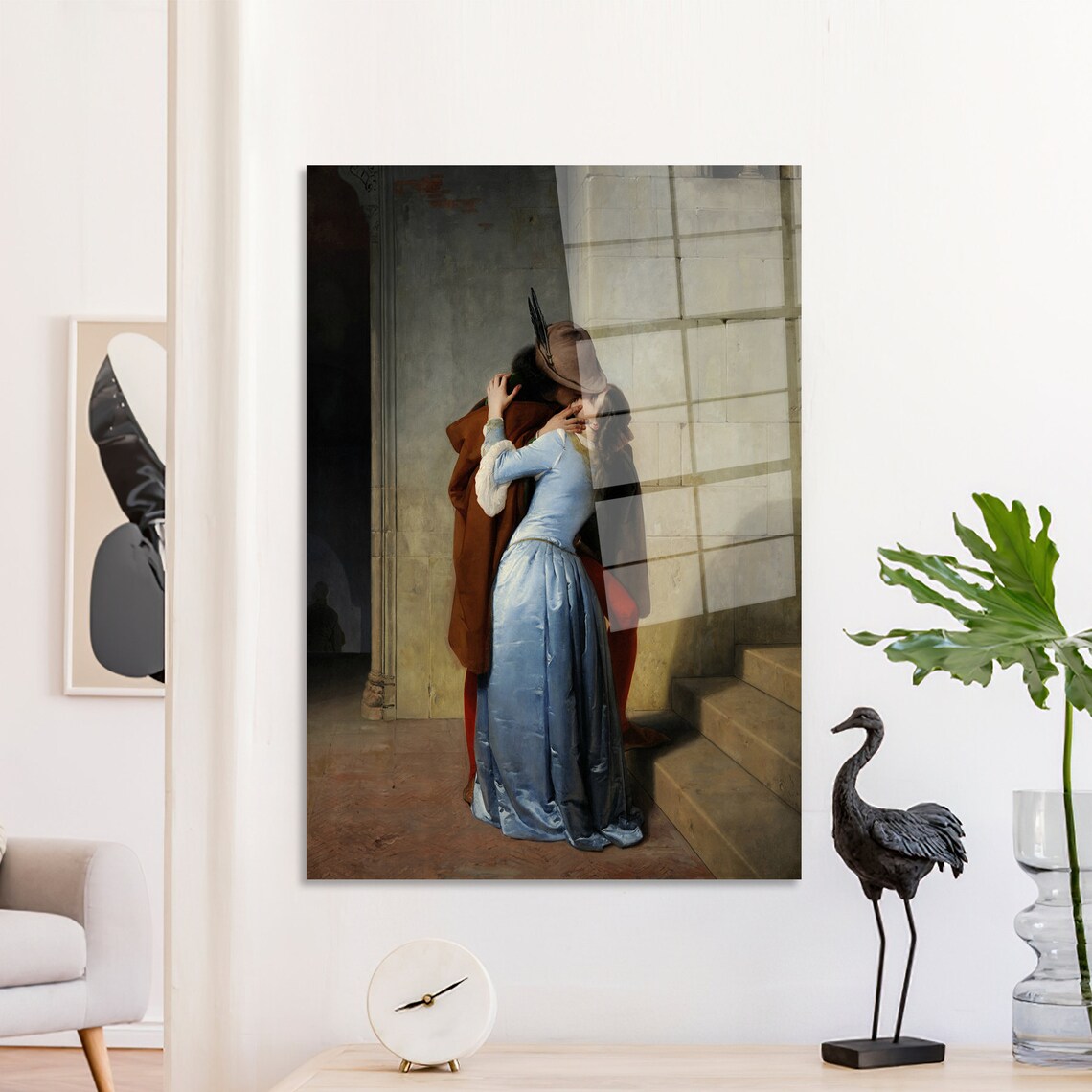 The Kiss Francesco Hayez Romantic Medieval Couple Art Poster