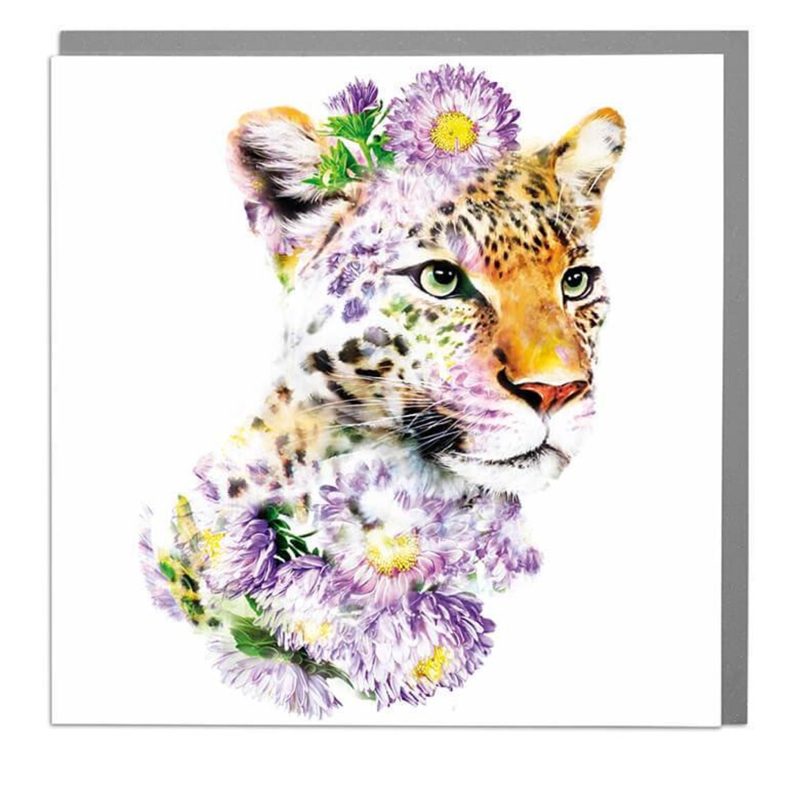 Leopard Card, Animal Art Print