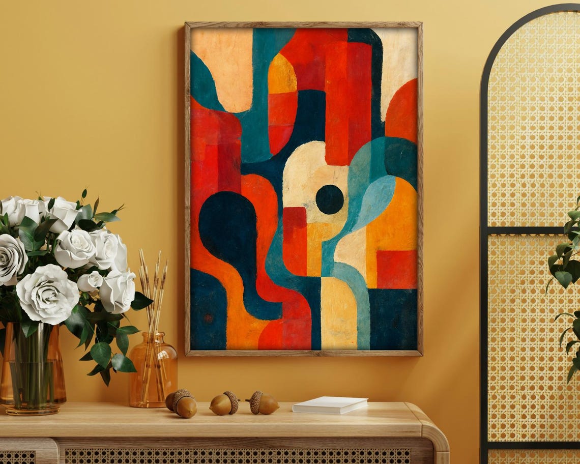 Bold Abstract Shapes, Colorful Geometric Art Print - Image 4