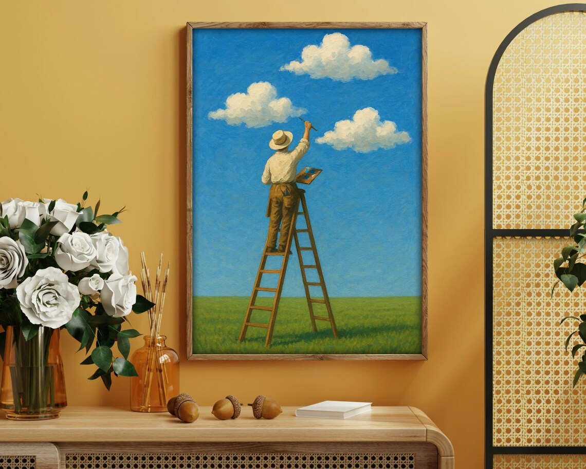 Painting The Sky, Whimsical Cloud Art