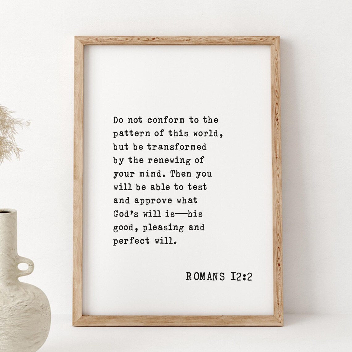 Romans 122 Inspirational Scripture, Home Office Decor