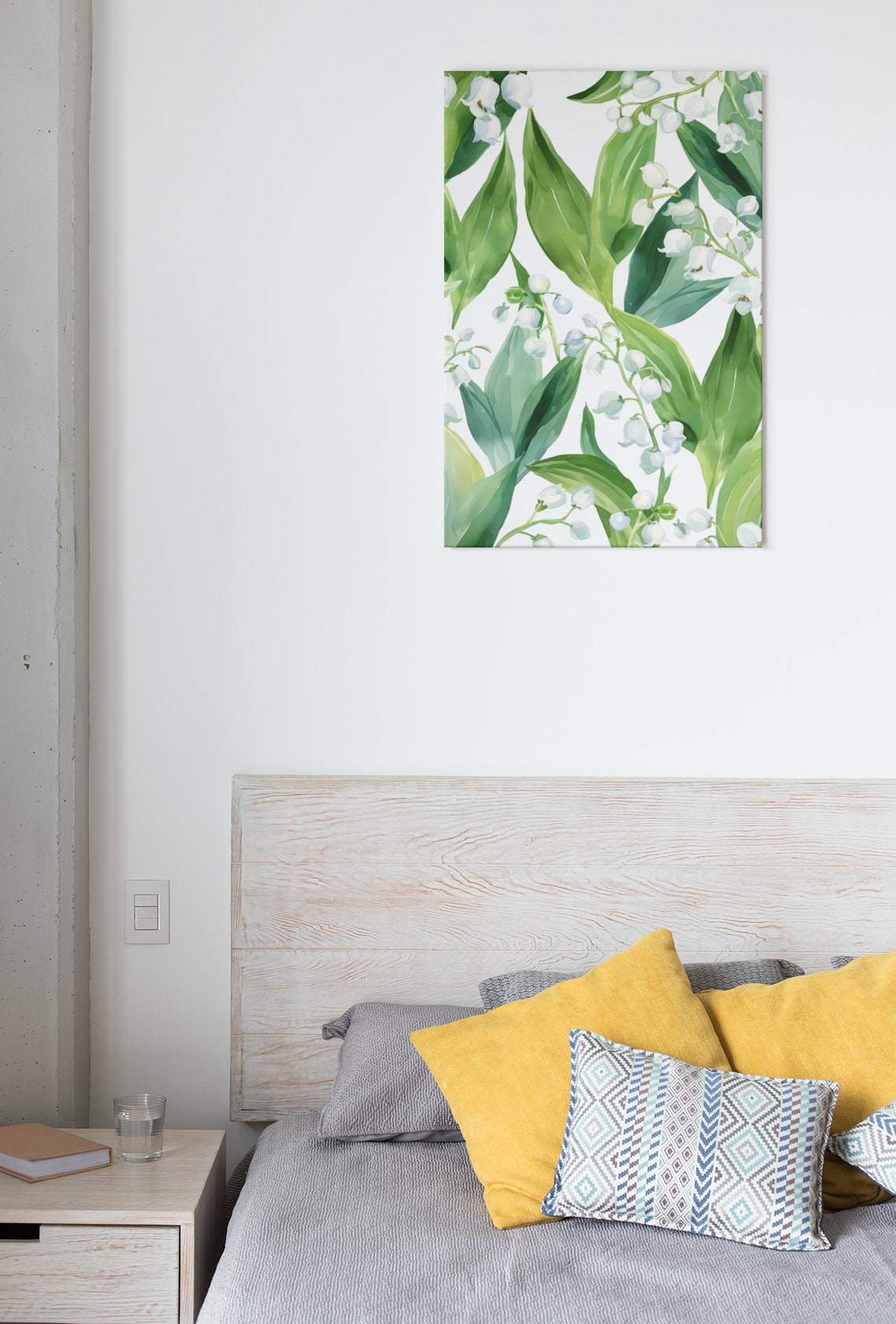 Lily of the Valley White Bells Watercolor Floral Botanical Poster - Image 8