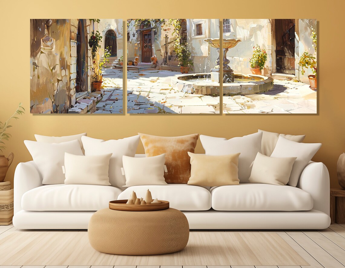 Abstract Sicilian Street Fountain, Sicily Art Print - Image 2