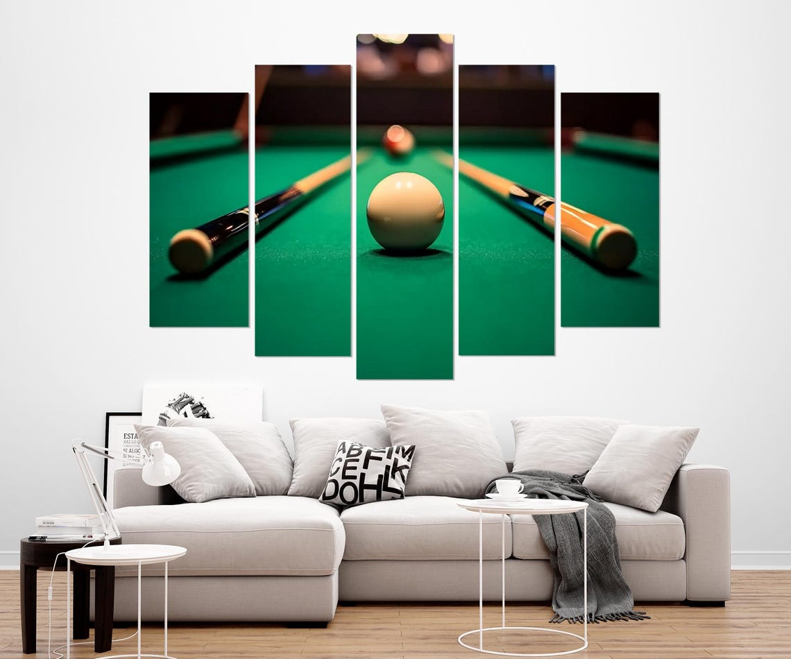 Billiards Print Billiards Wall Art Billiards Room Decor Billiards Poster Pub Wall Decor Man Cave Decor Framed And Ready To Hang - Image 3