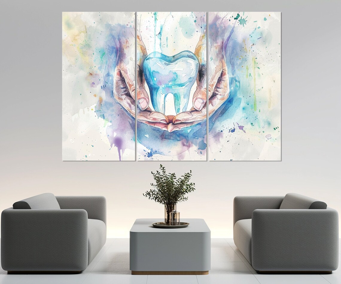 Minimalist Tooth Art Print, Dentist Office Decor - Image 4