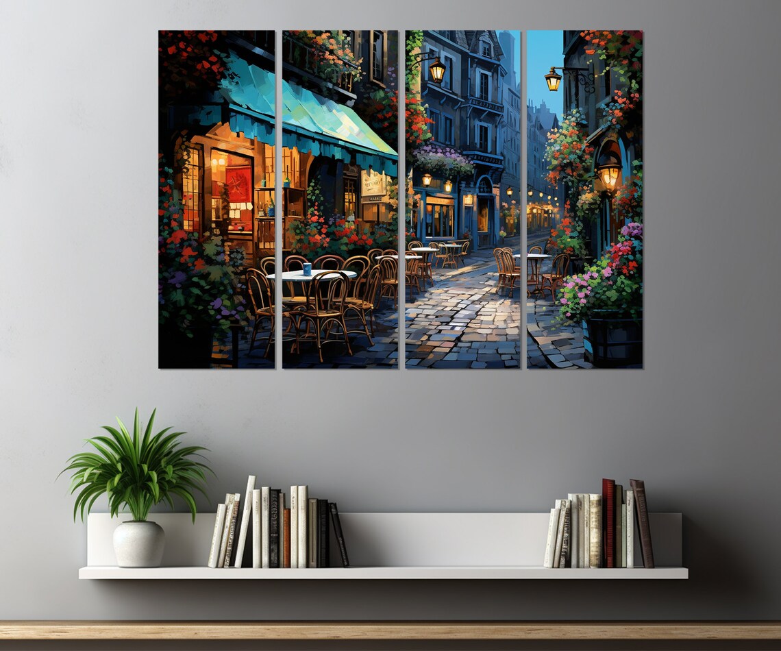French Street Painting, Retro France Wall Art Print - Image 2