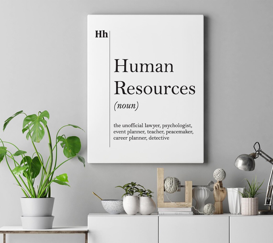 Human Resources Definition Art Print, HR Office Decor - Image 4