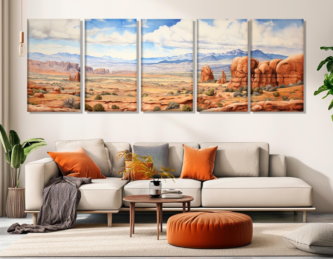 Arches National Park Red Rock Desert Panoramic Utah Landscape Travel Poster - Image 2