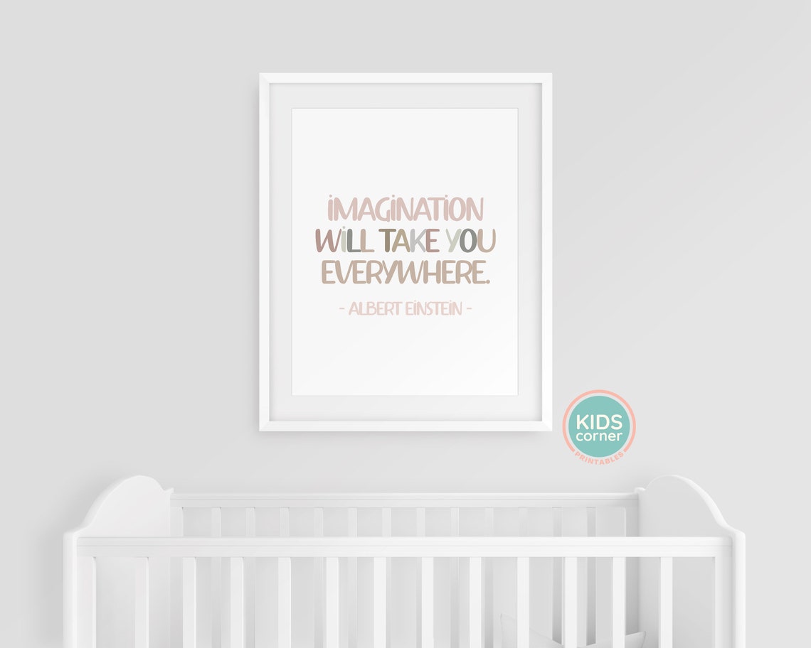 Imagination Will Take You Everywhere Albert Einstein Quote Print - Image 2