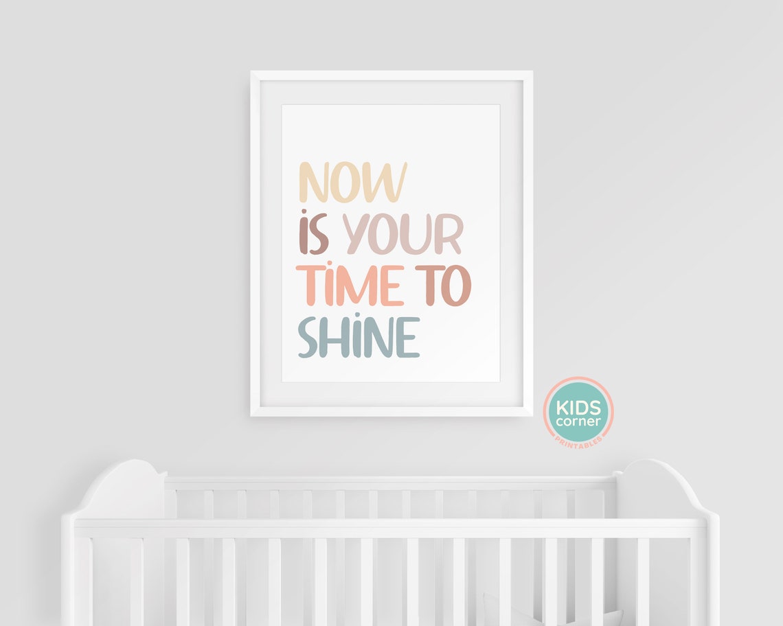 Now Is Your Time To Shine Pastel Classroom Encouragement Poster - Image 3