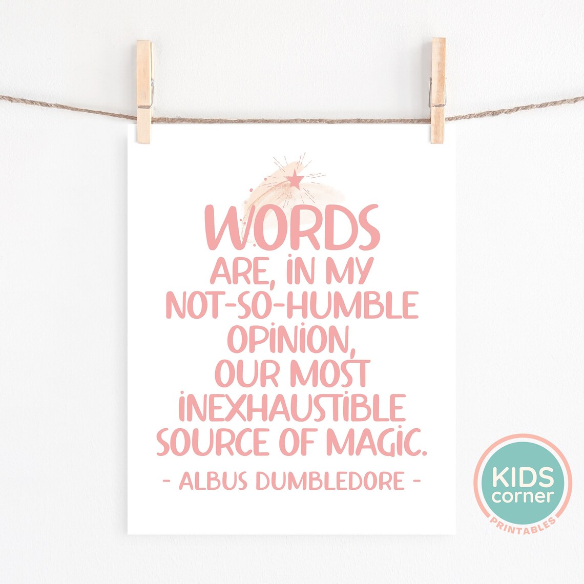 Words Are In My Not So Humble Opinion Magic Print - Image 2