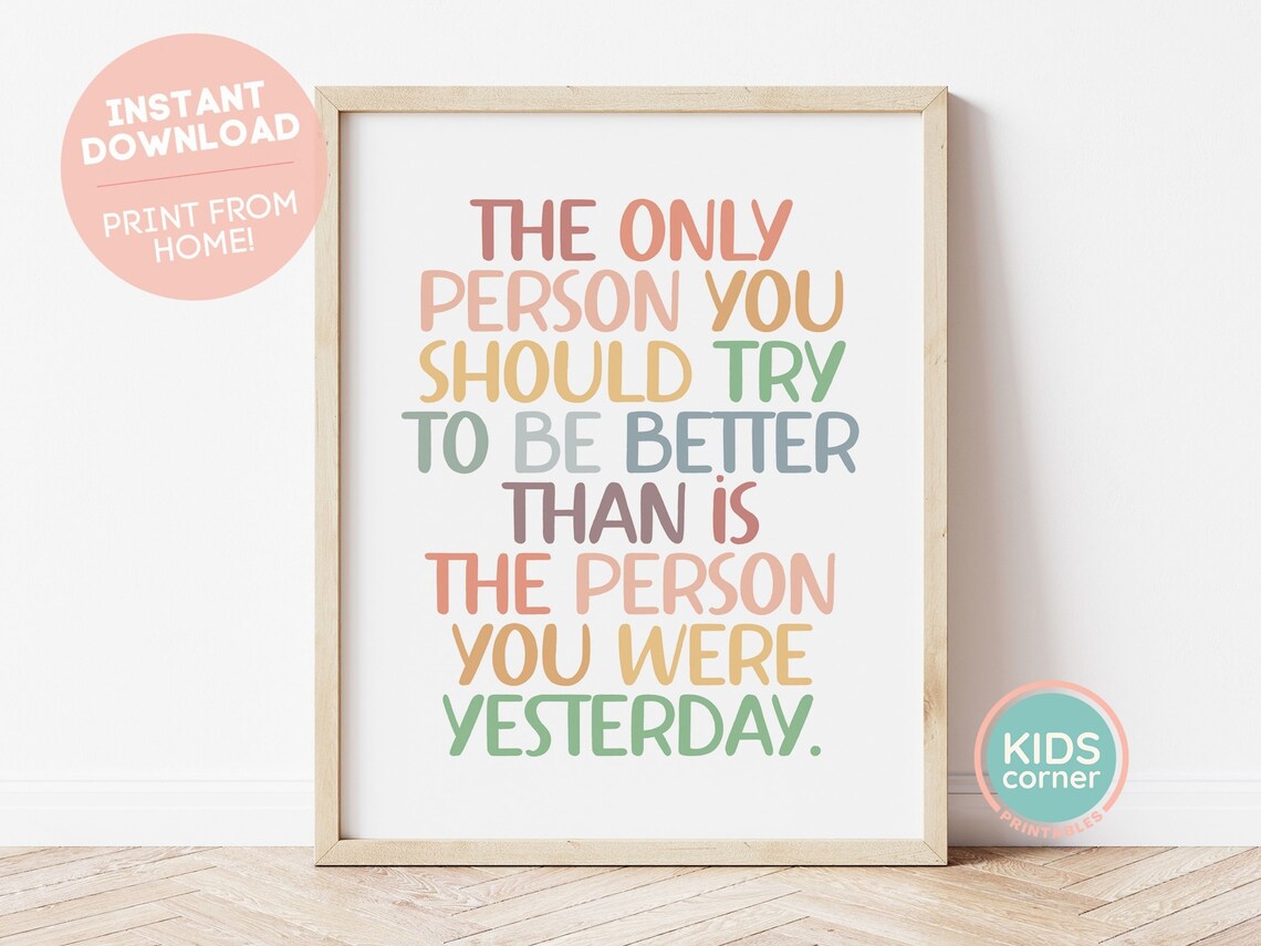 The Only Person You Should Try to Be Better Than