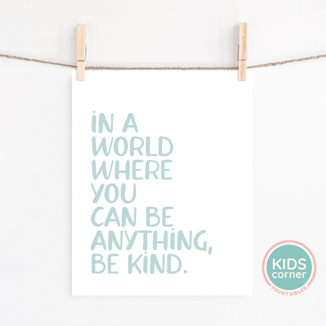 Be Kind Motivational Sign, Inspirational Quote Art - Image 2