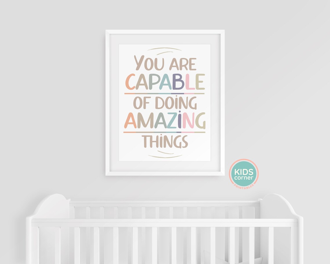 You Are Capable Of Doing Amazing Things Boho Art Print - Image 3
