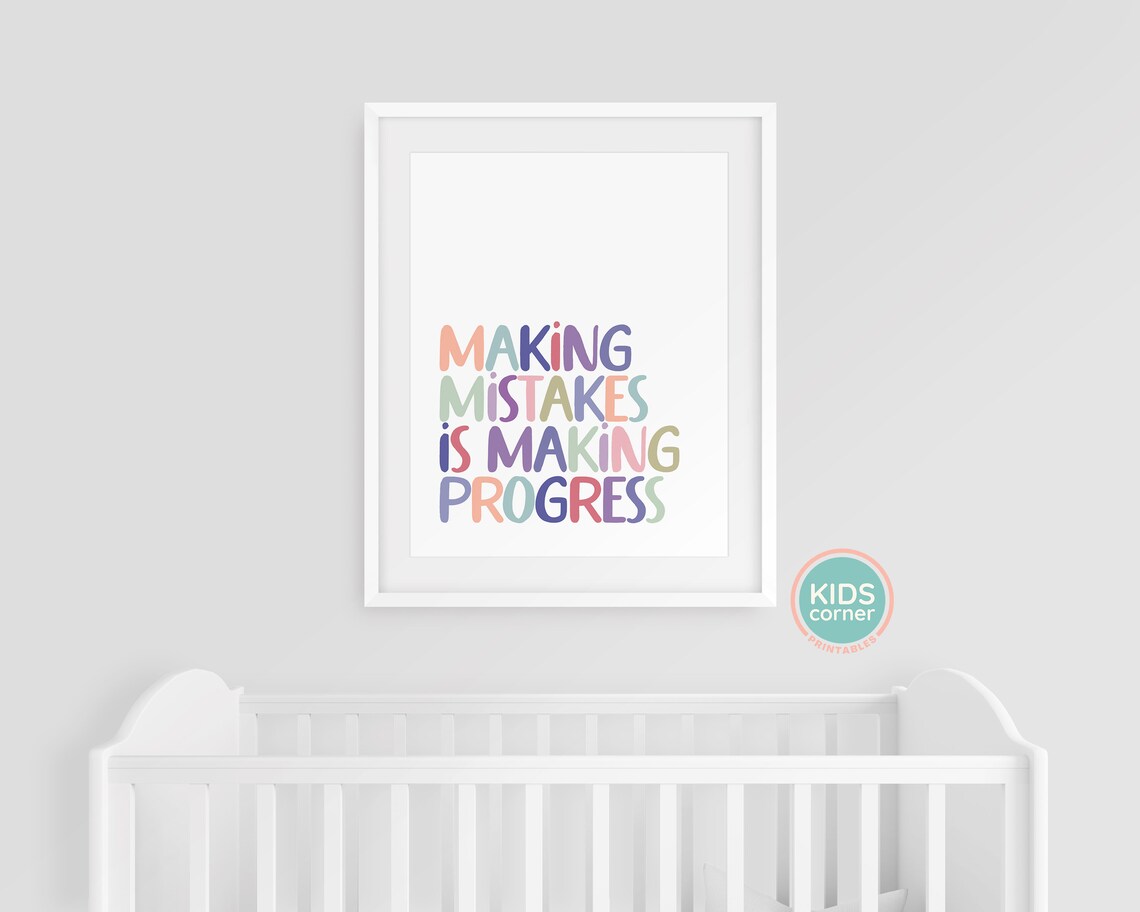 Making Mistakes Is Making Progress Quote Print - Image 3