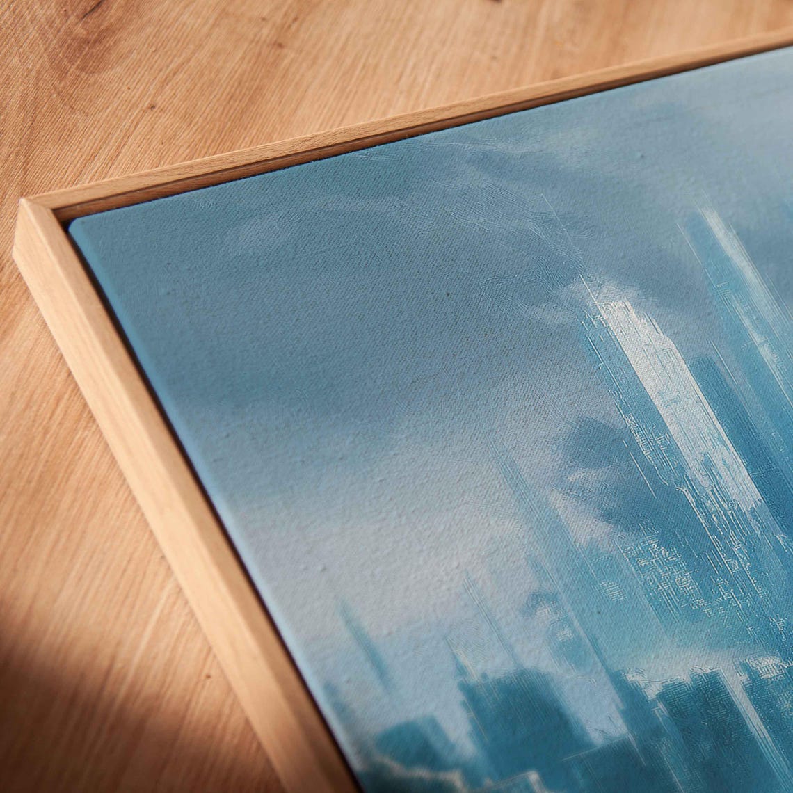 Frozen Cityscape Art Print, Icy Towers - Image 2
