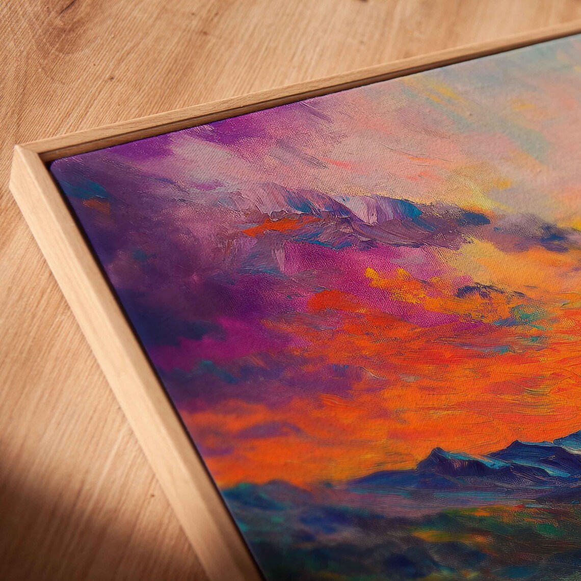 Matterhorn Sunset Wall Art Print, Acrylic Painting - Image 2