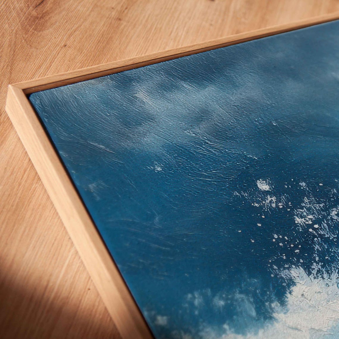 Stormy Ocean Waves Dramatic Cloudy Sky Moody Seascape View Poster - Image 2