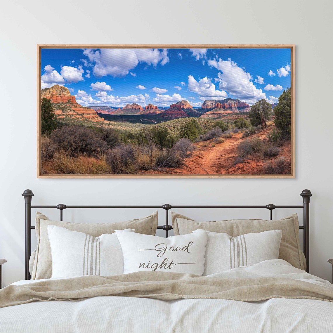 Sedona Arizona Red Rock Formations Desert Trail Panoramic Photo Poster - Image 2
