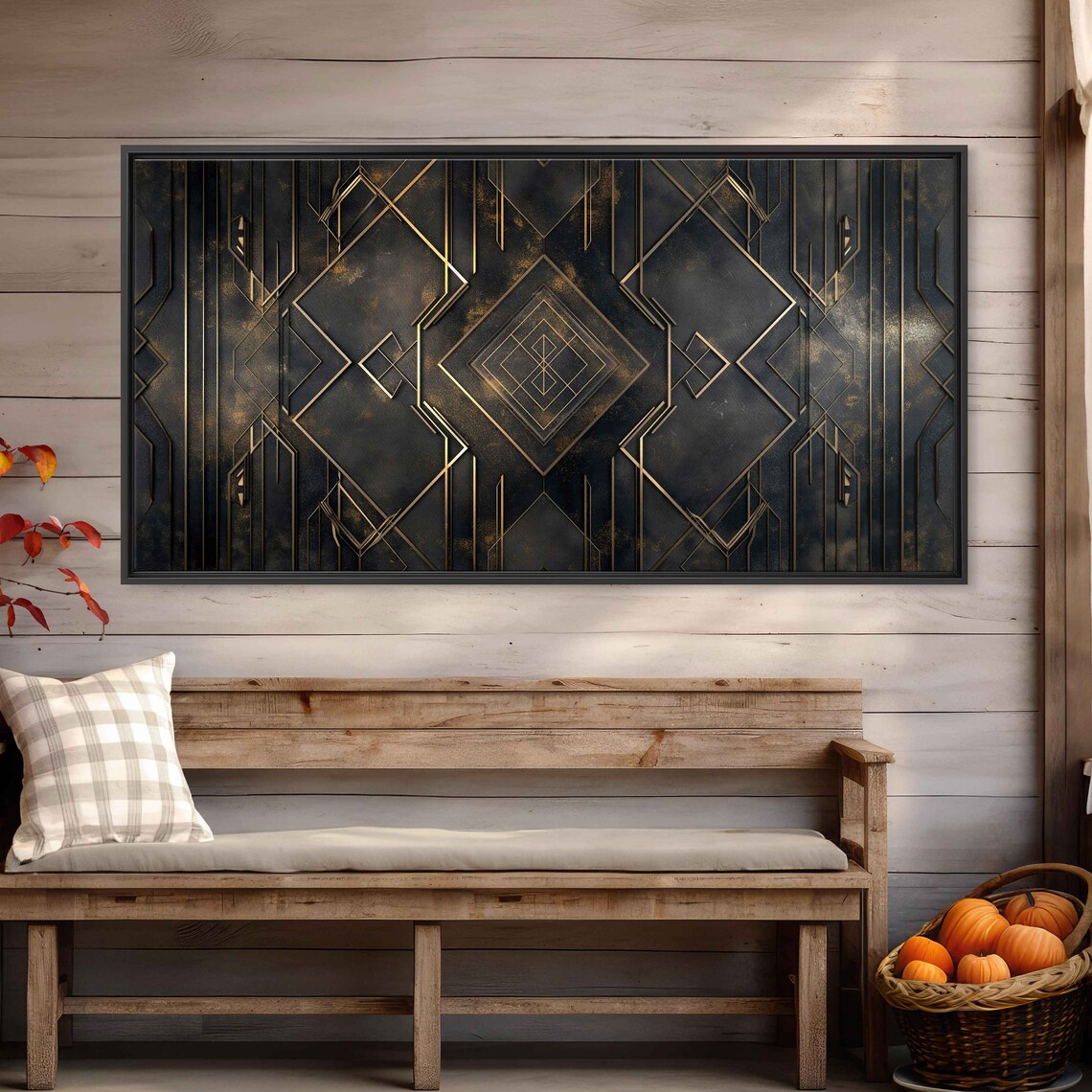 Geometric Symmetry Art Deco Wall Art Print - Image 3
