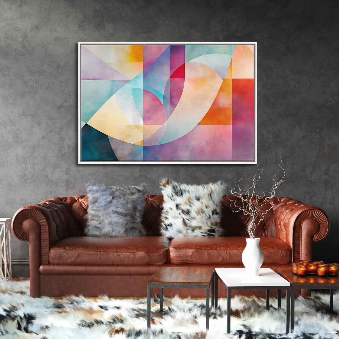 Geometric Forms, Modern Abstract Harmony