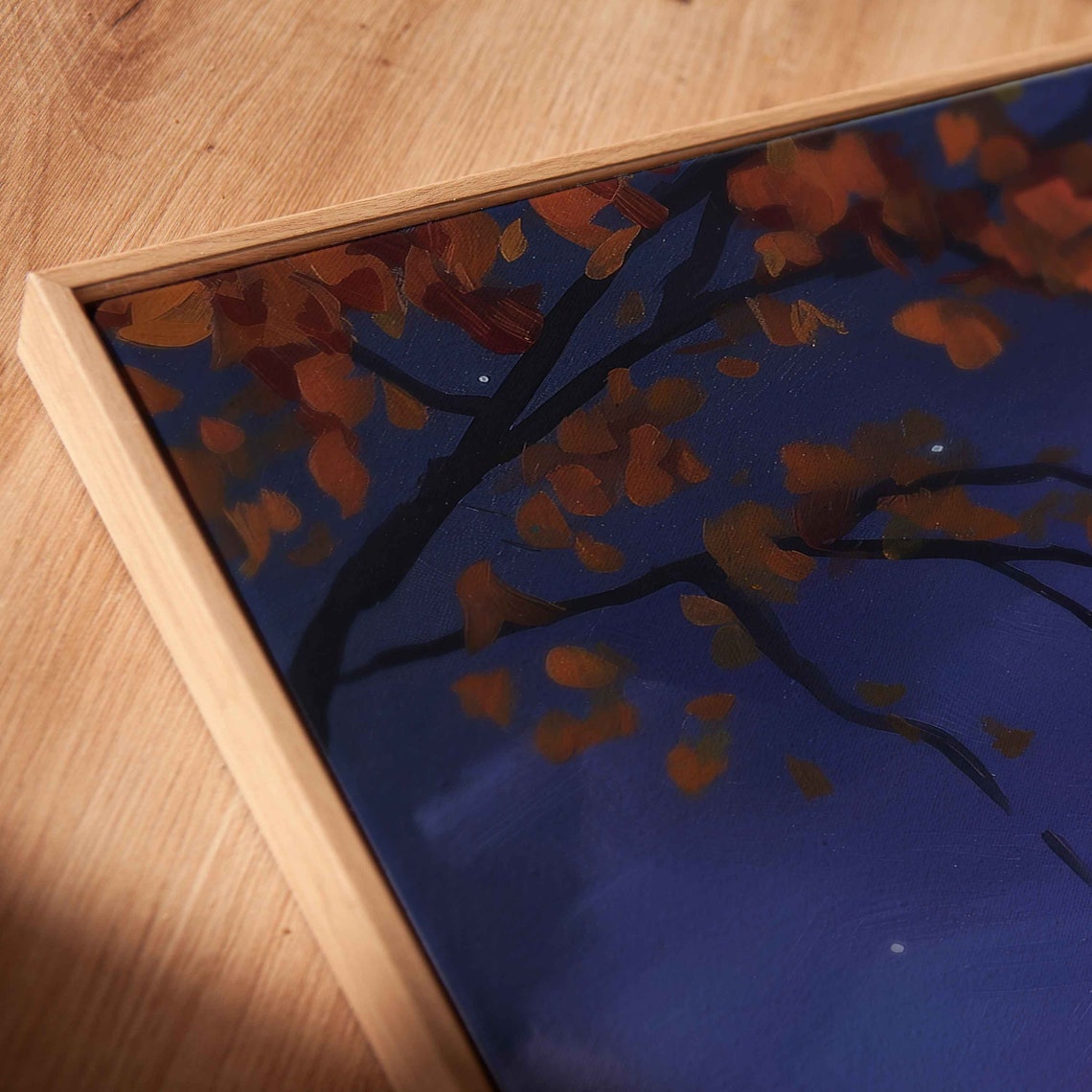 Witch Park Bench Jack O Lantern Purple Twilight Night Panoramic Poster - Image 2