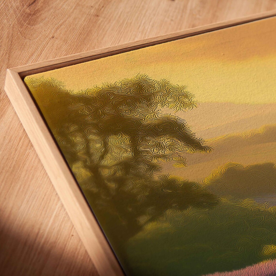 Lavender Fields Provence Dawn Landscape, Wall Art Print - Image 2