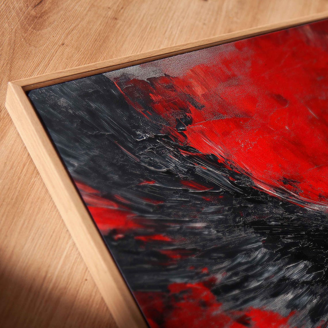Majestic Angel In Mid Flight Wall Art Print Bold Acrylic Painting - Image 2