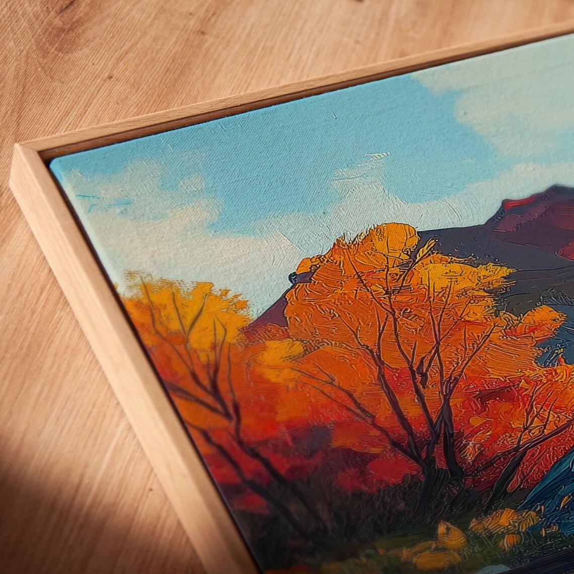 Mountain Range Overlooking Crystal Clear Lake, Art Print - Image 2