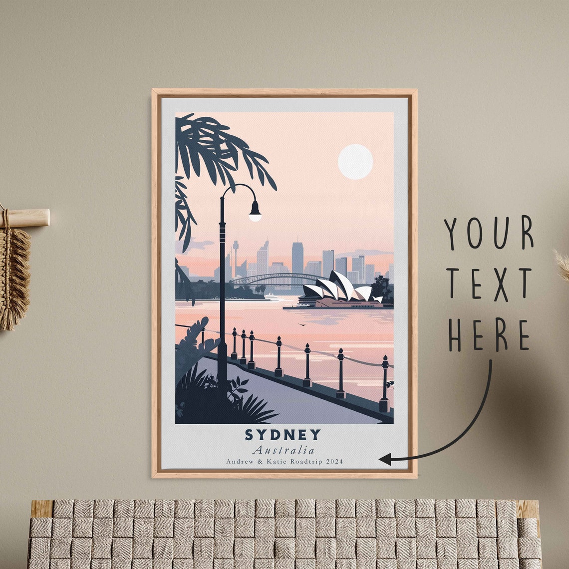 Sydney Australia Opera House Harbour Bridge Waterfront Travel Poster - Image 3