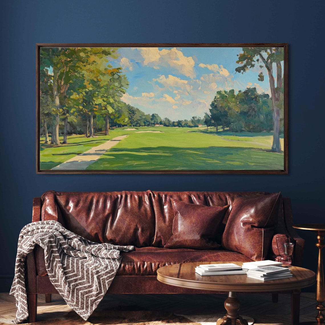 Congressional Country Club Tree Lined Fairway Morning Wall Poster