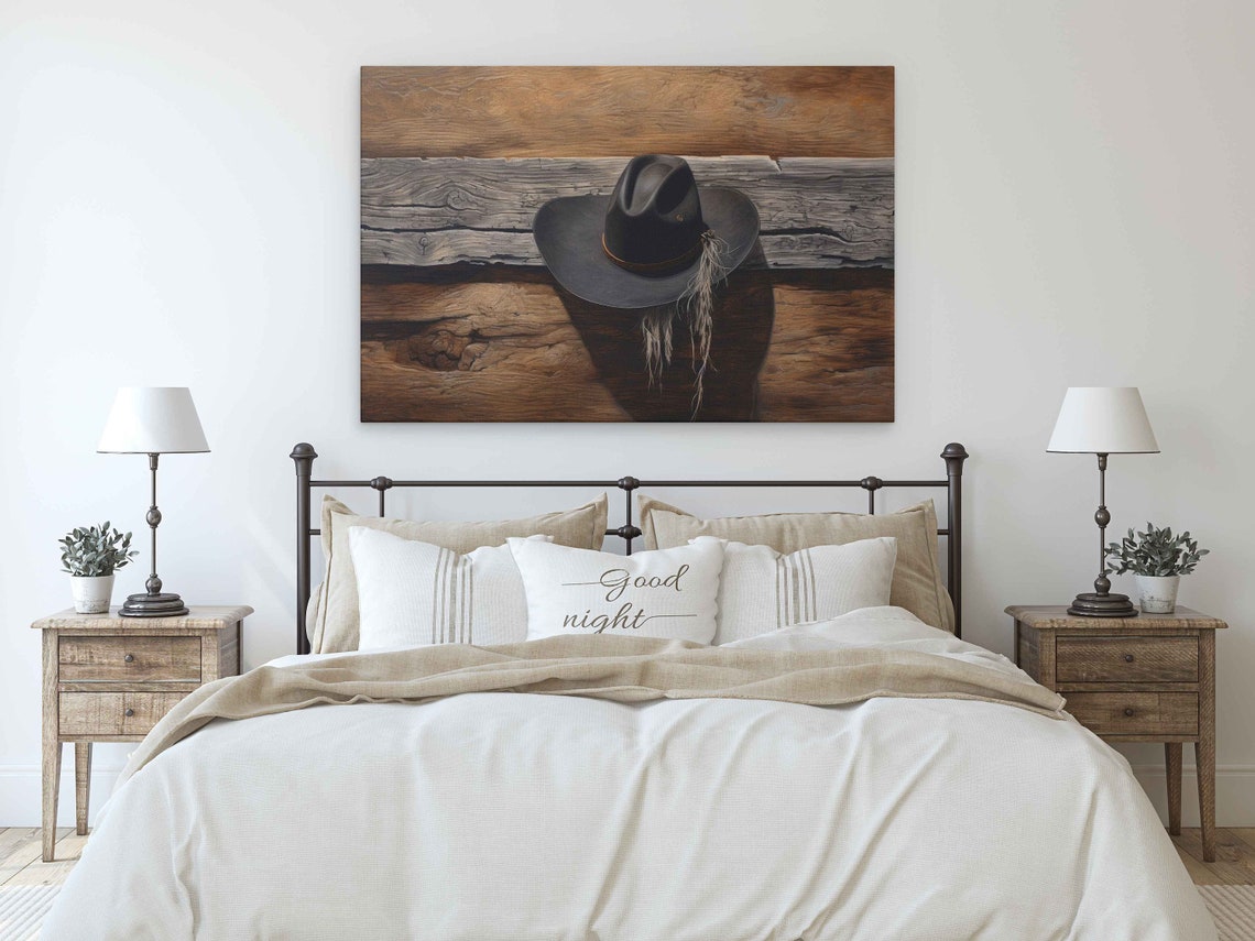 Cowboy Hat Framed Print Ready To Hang - Image 3
