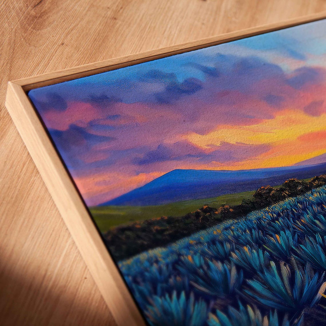 Agave Field Under Sunset Art Print - Image 2