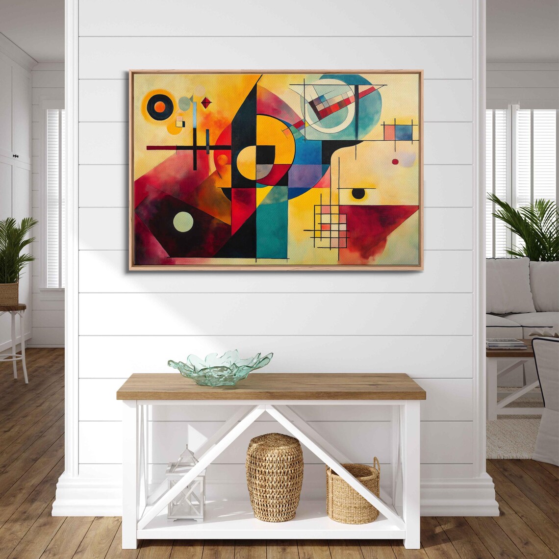 Geometric Explosion, Abstract Modern Art Print