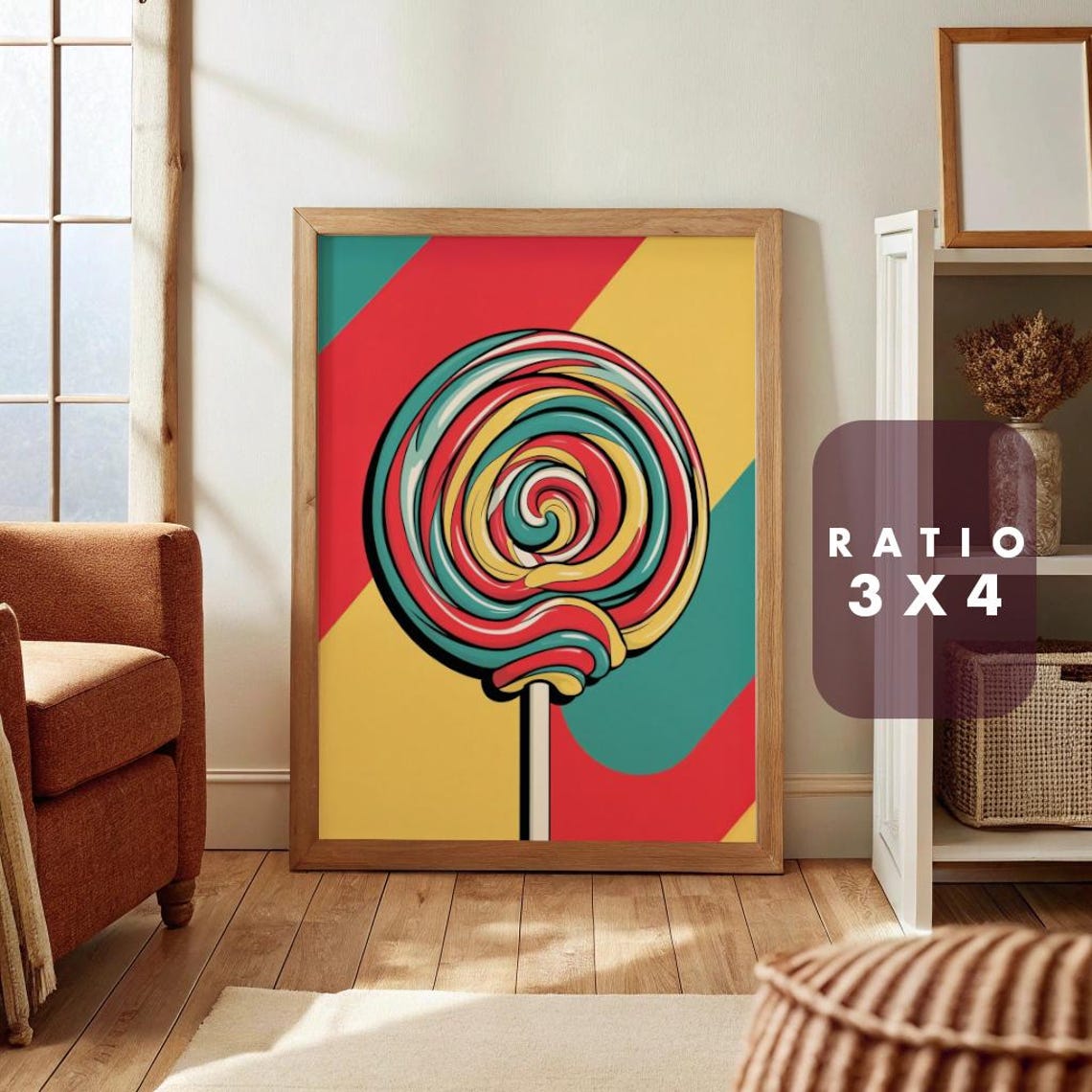 Pop Art Lollipop Poster, Fun Kitchen Decor - Image 6