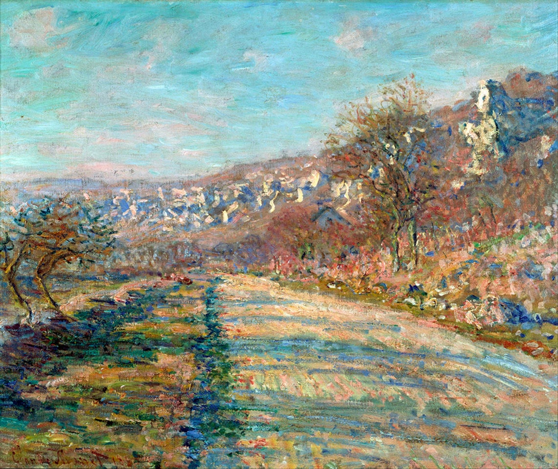 Claude Monet Road Of La Roche Guyon Fine Art Glice 1880 Sku 0135