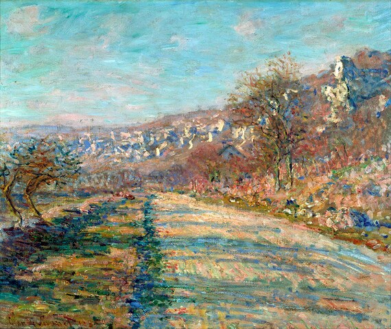 Claude Monet Road Of La Roche Guyon Fine Art Glice 1880 Sku 0135