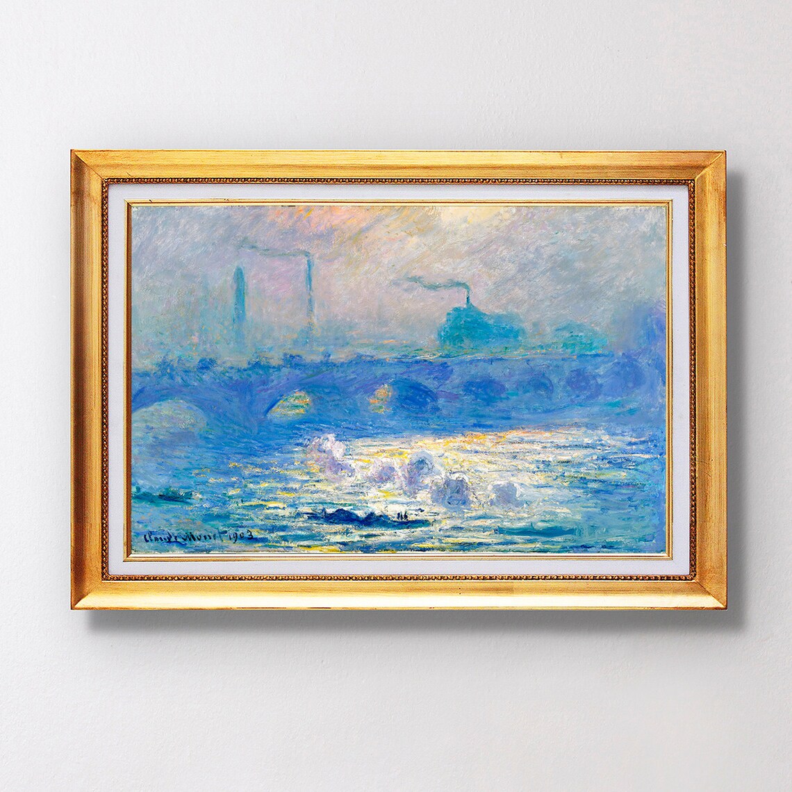Claude Monet Waterloo Bridge Fine Art Glice 1903 Sku 0145