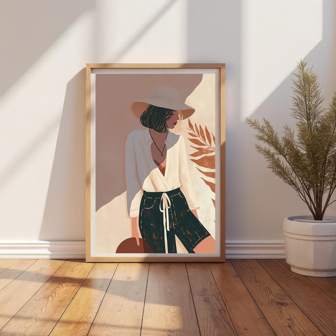 Contemporary Woman, Minimalist Female Art Print - Image 6