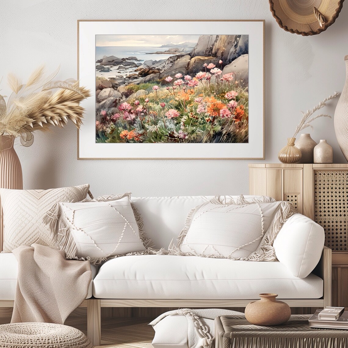 Isle Of Skye Watercolor Coastal Landscape Art Print - Image 2