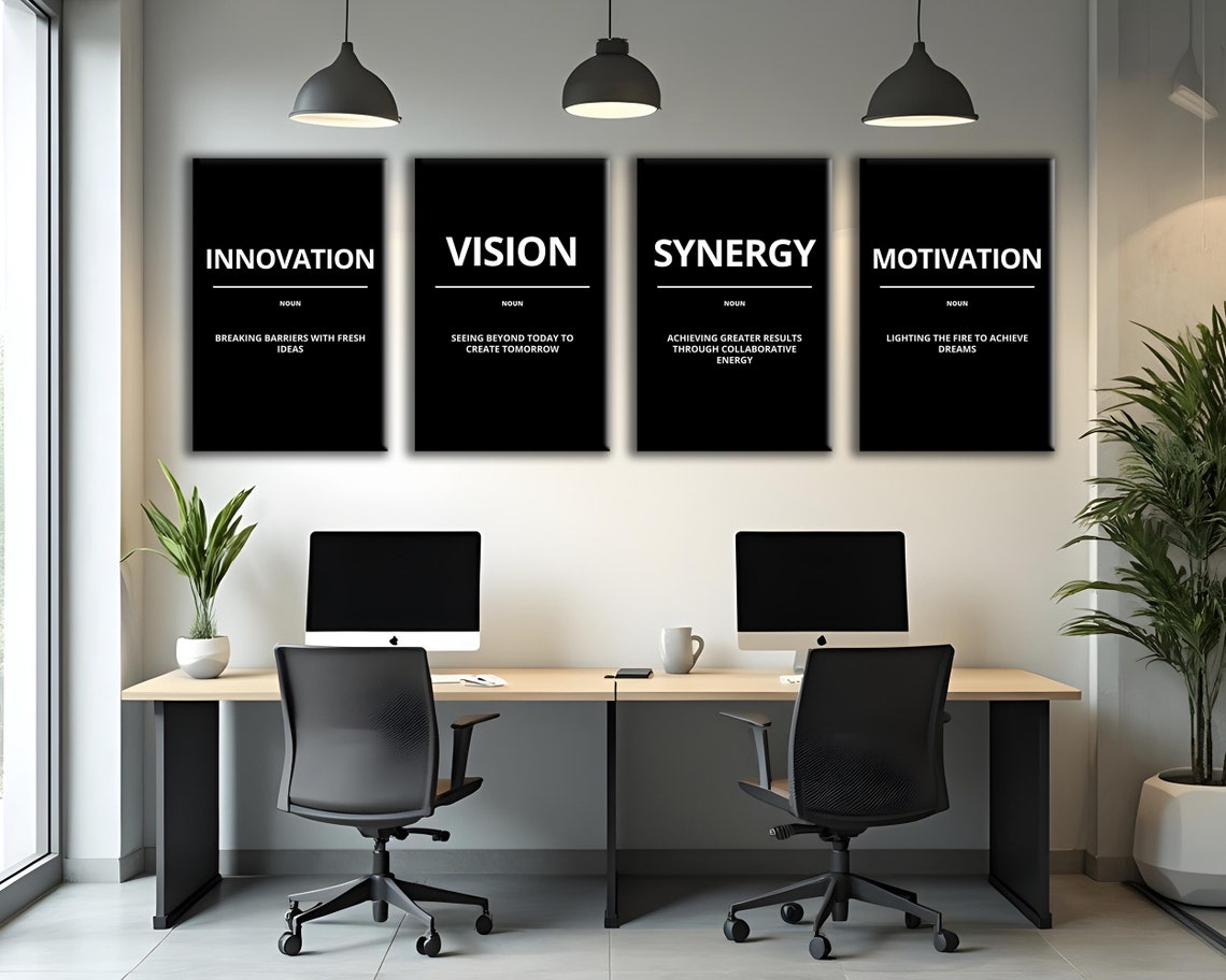 Innovation Definition Noun Breaking Barriers Fresh Ideas Black Poster - Image 3