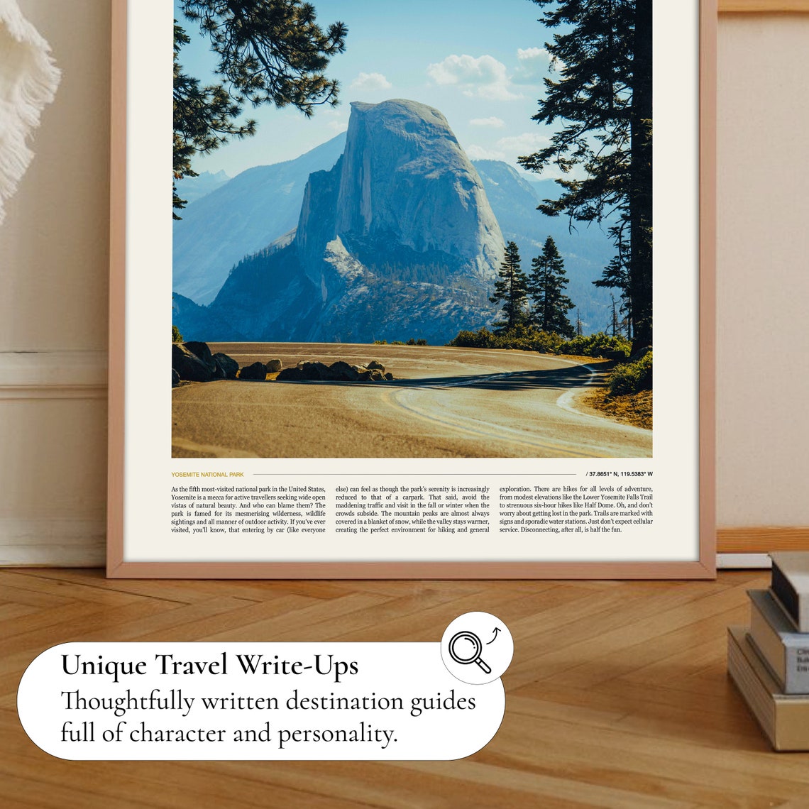 Yosemite Half Dome Granite Peak National Park Pines View Photo Poster - Image 2