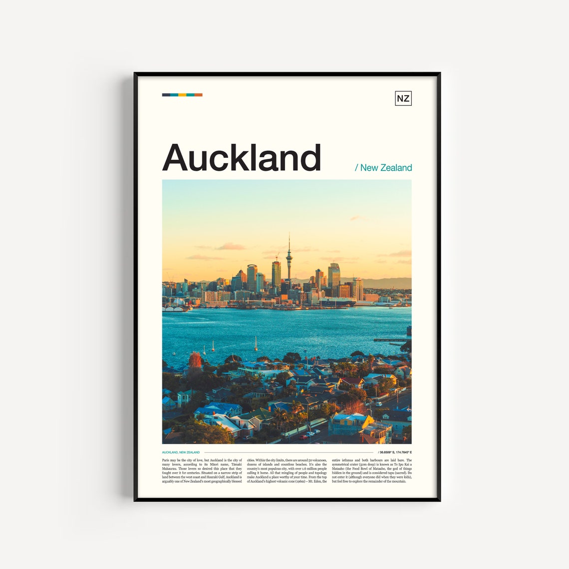 Auckland Print Auckland Poster Auckland Wall Art Auckland Art Print Auckland Photo New Zealand Print New Zealand Poster