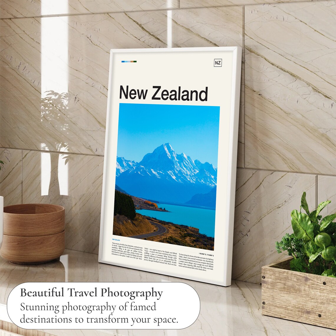 New Zealand Travel Poster, Place-Inspired Wall Art - Image 4