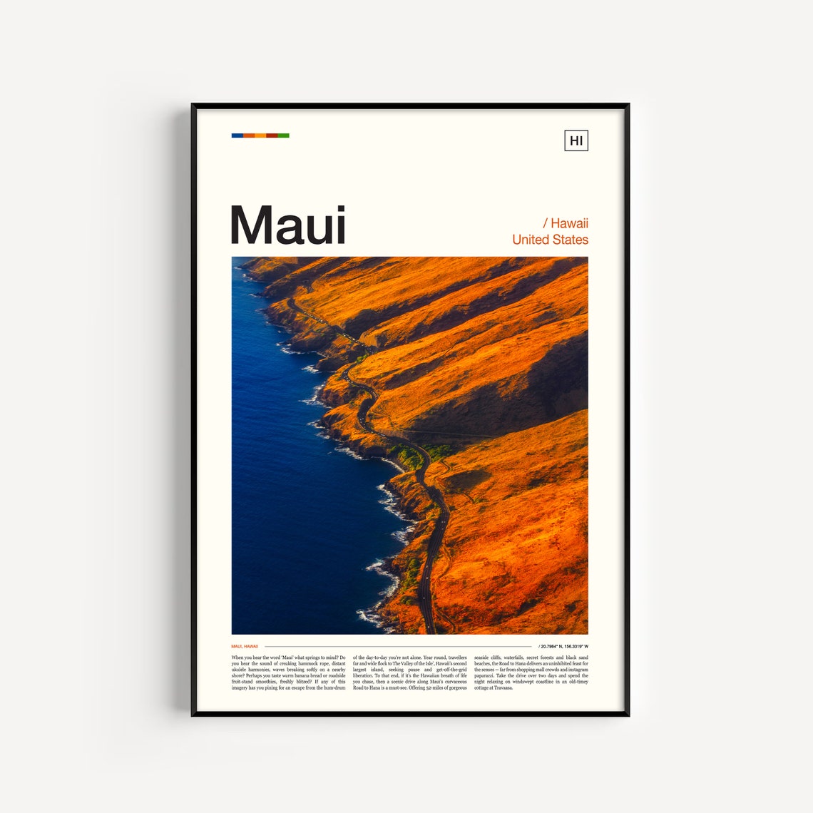 Maui Poster Maui Print Maui Art Print Maui Photo Maui Wall Art Maui Artwork Hawaii Print Hawaii Photo Hawaii Art Hawaii Photography