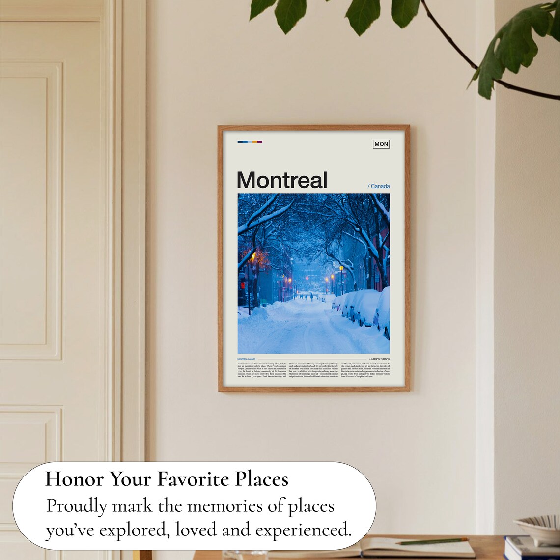 Montreal Gift Canada Travel Poster - Image 5