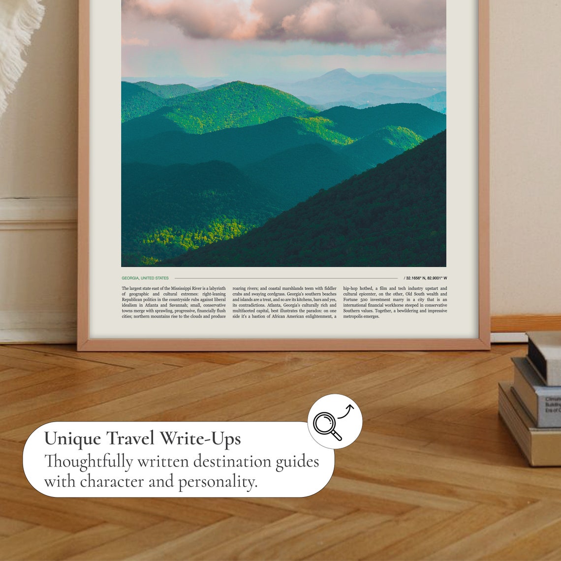 Georgia United States Misty Green Mountain Ridges Photo Poster - Image 2
