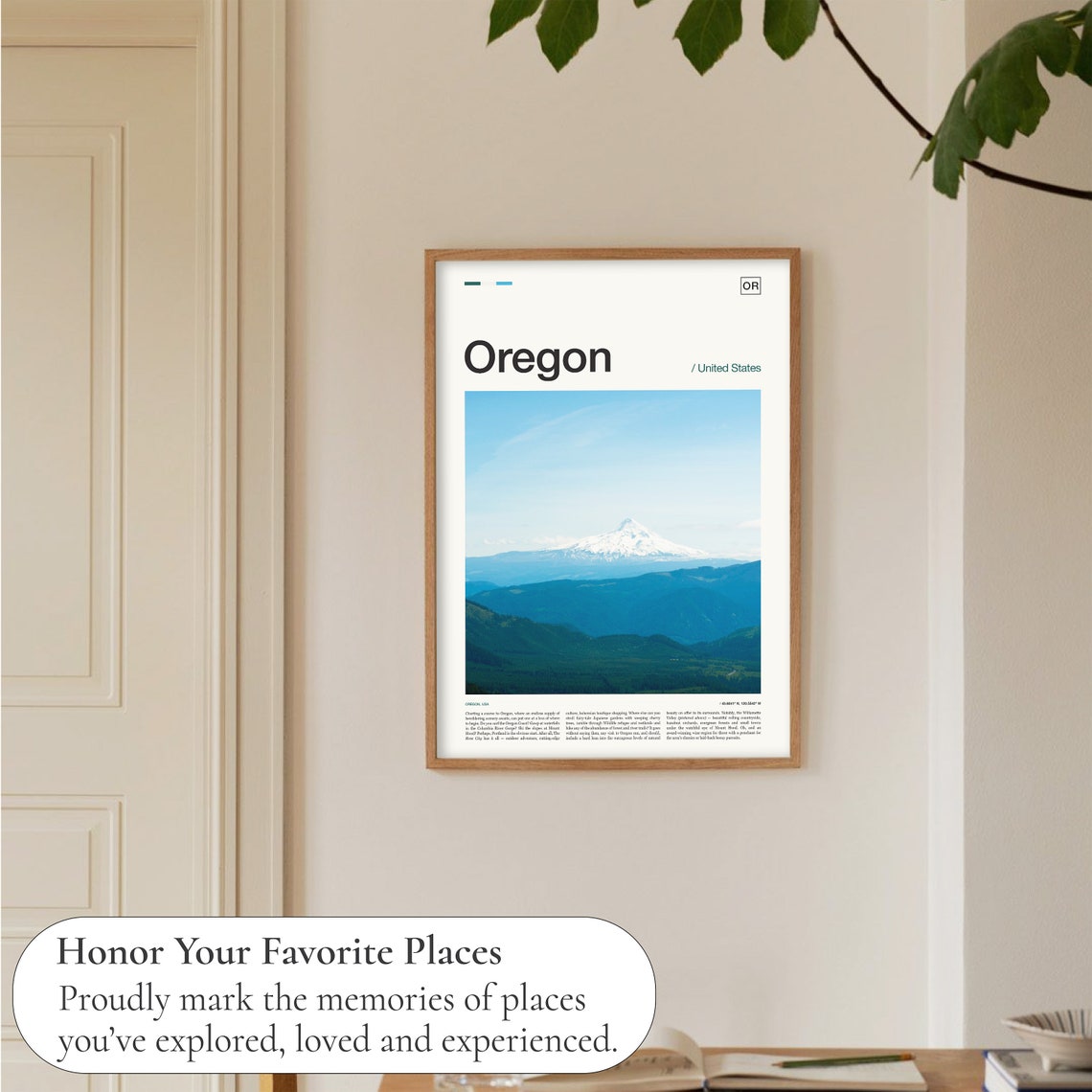 Oregon United States Mount Hood Snow Capped Peak Photo Poster - Image 5