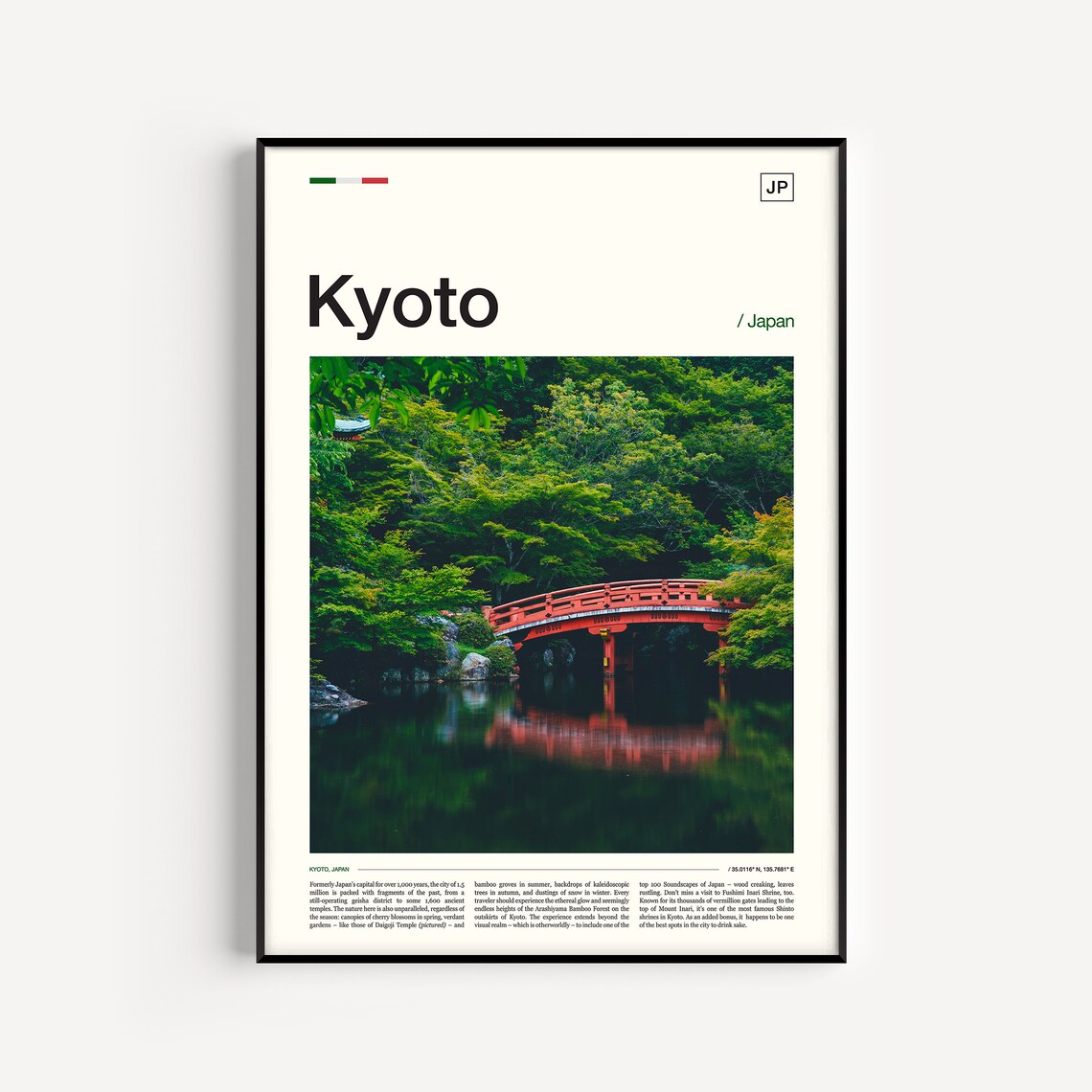 Kyoto Japanese Poster Wall Art Print